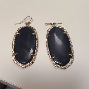 Kendra Scott Earrings Black and Gold
